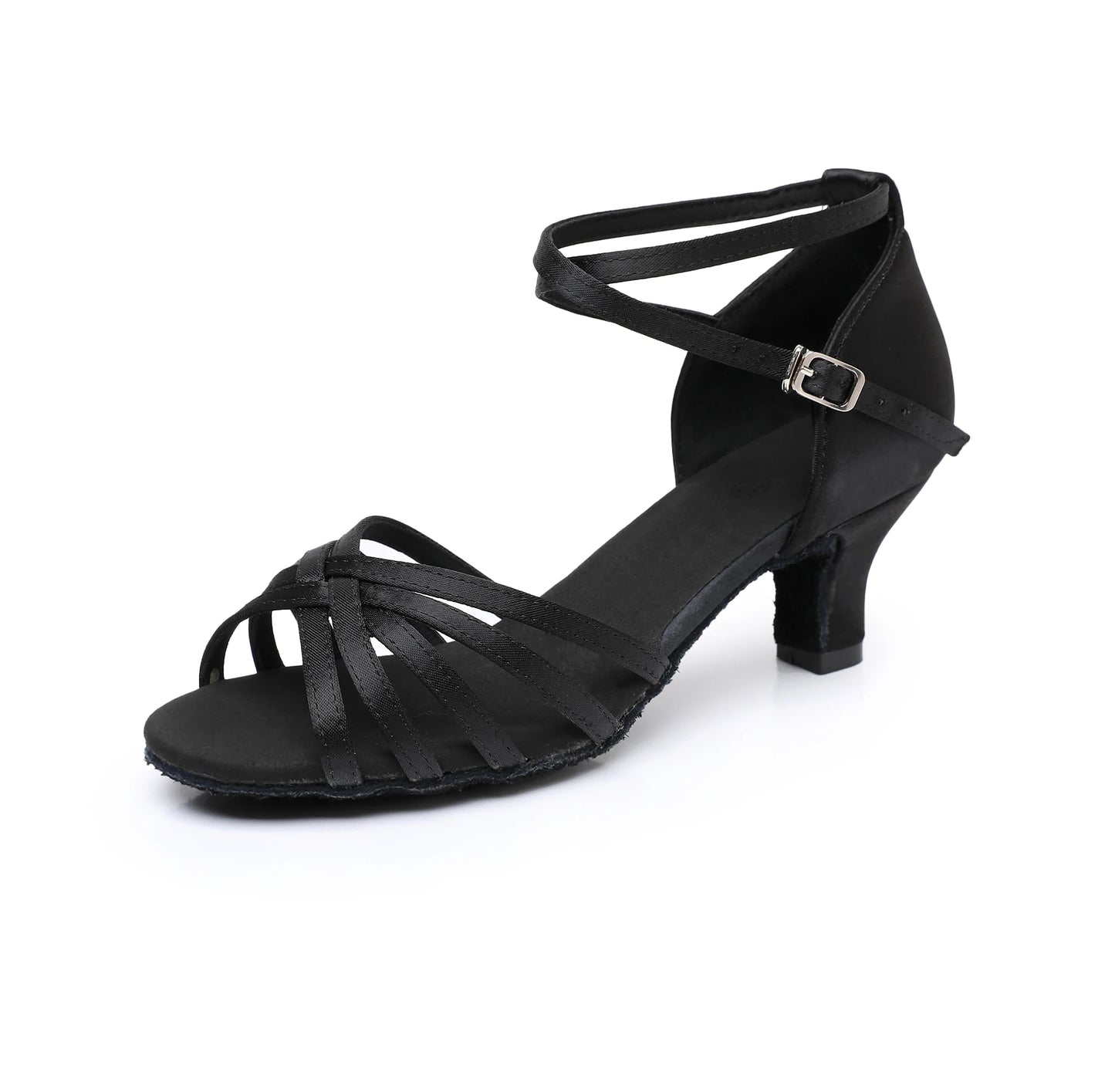 Women’s Latin Dance Shoes – Suede Sole, 5/7cm Heel