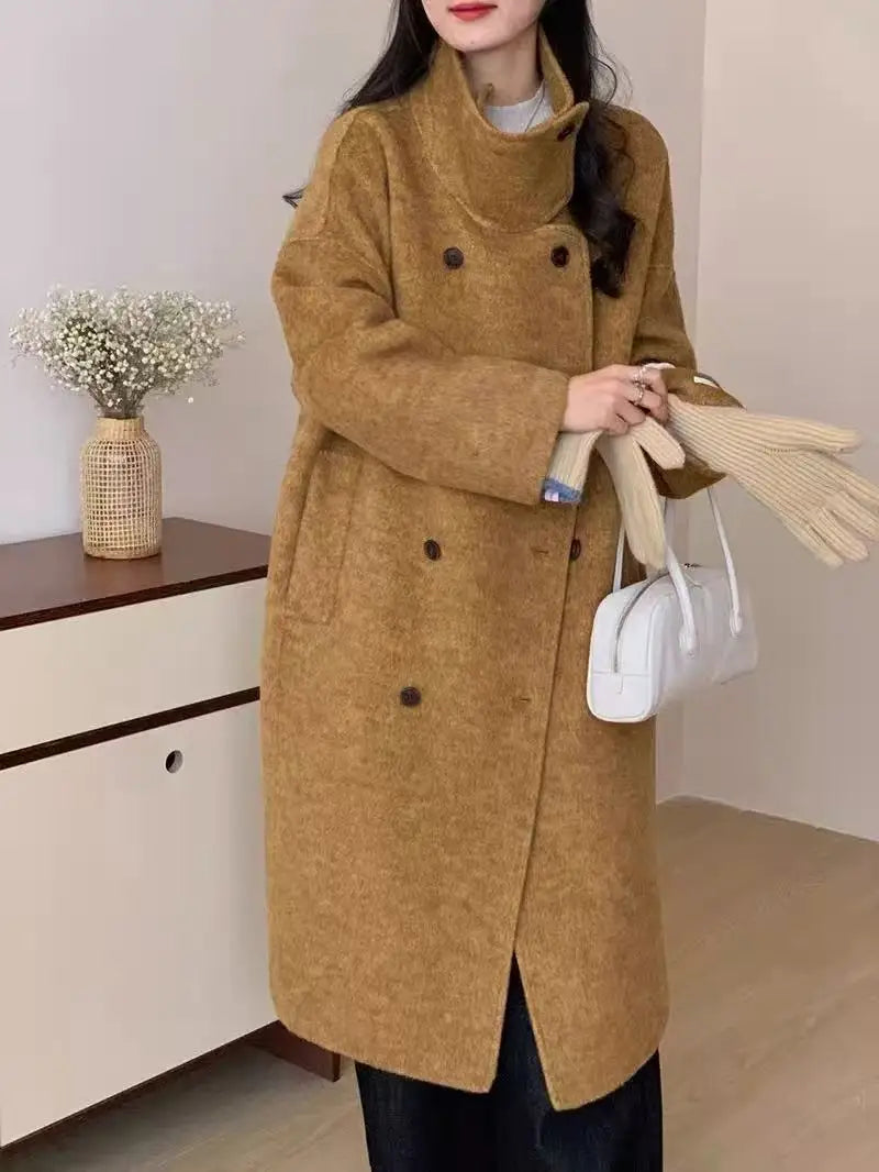 Women’s double-sided cashmere coat
