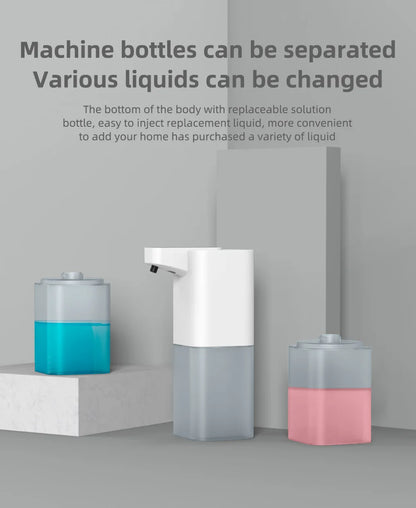 Rechargeable touch-free hand soap dispenser for clean, easy use