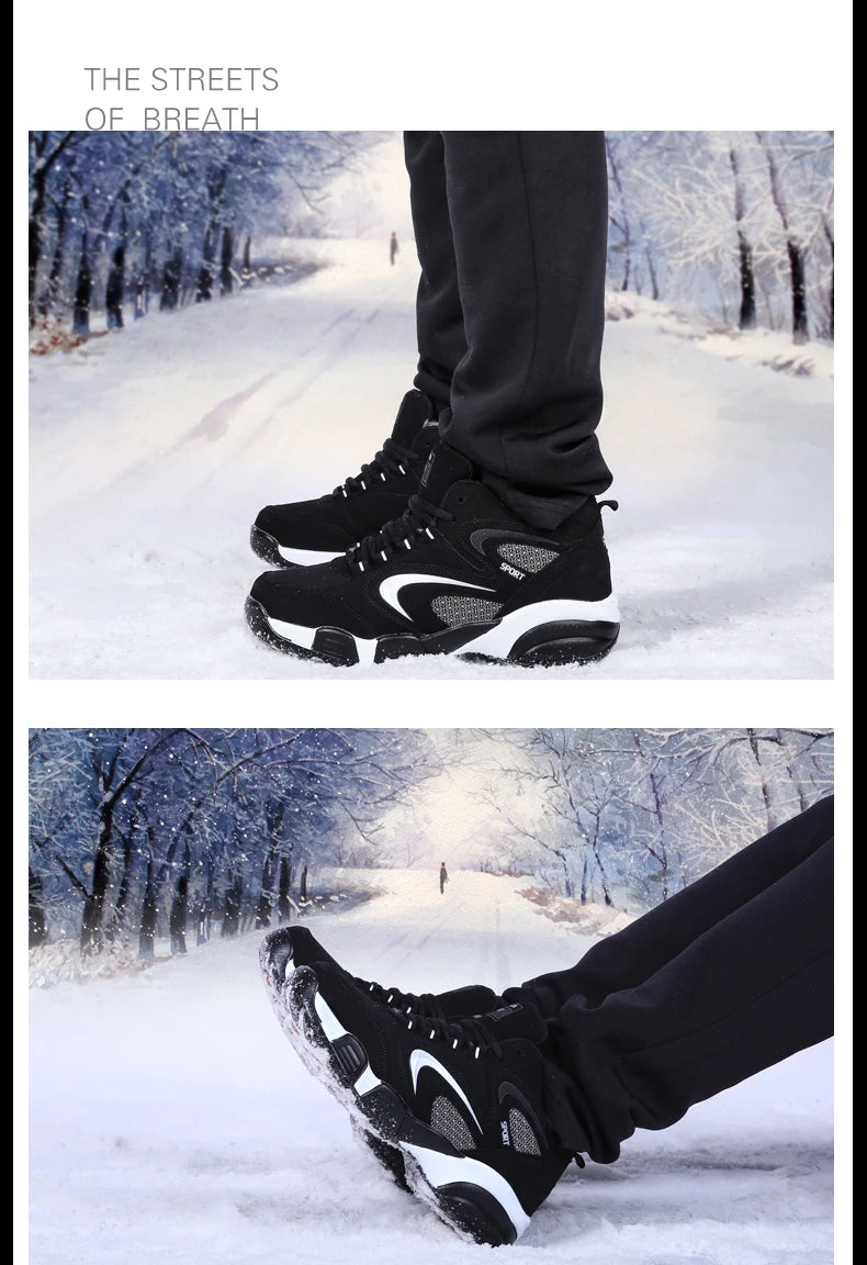 Men’s winter snow shoes, warm and non-slip