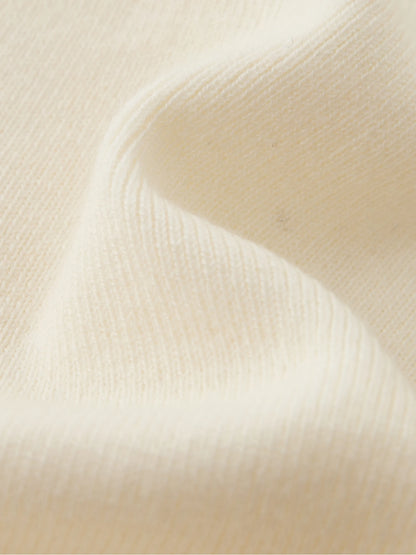 Women’s petite half-high collar embroidered knit sweater