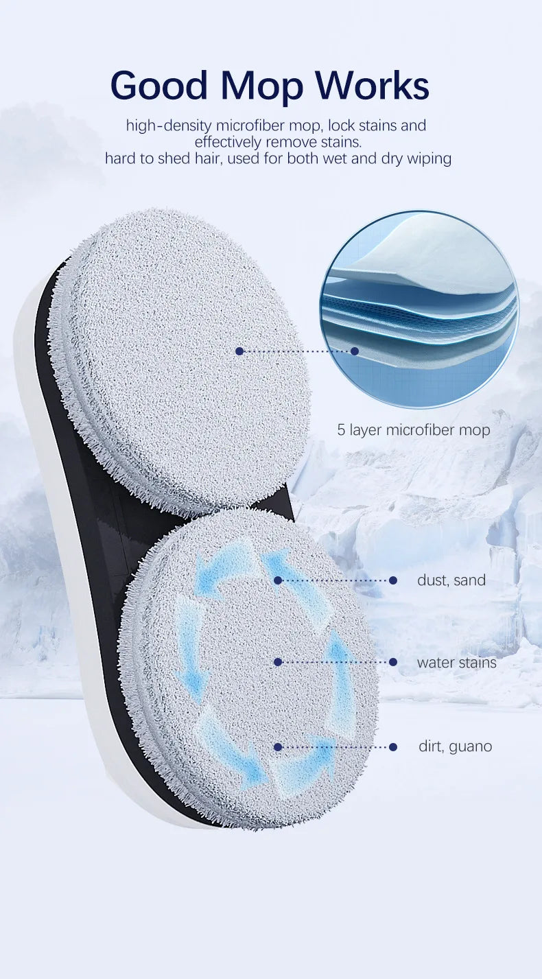 Remote-controlled smart glass cleaner robot—effortless, automated window cleaning for home