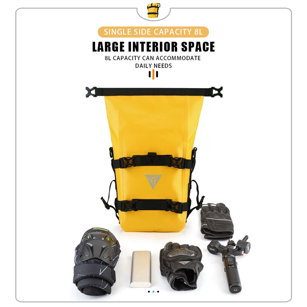 Compact protective bag for motorcycle maintenance gear