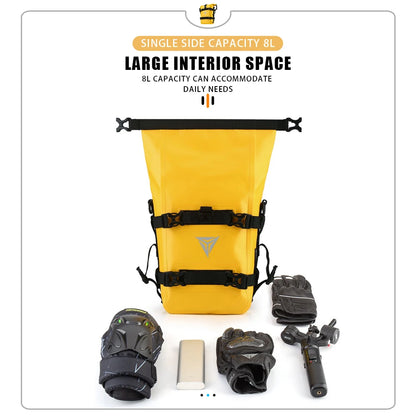 Compact protective bag for motorcycle maintenance gear