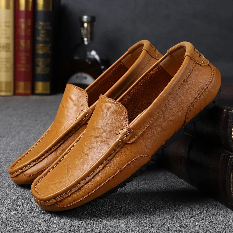 Stylish men’s classic moccasins for work and outings