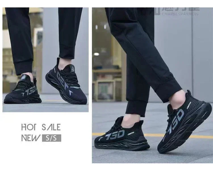 Men’s breathable mesh summer running shoes