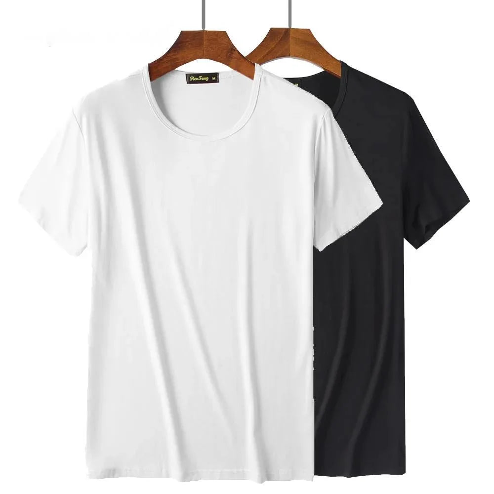 Sweat-absorbent classic round-neck gym undershirts