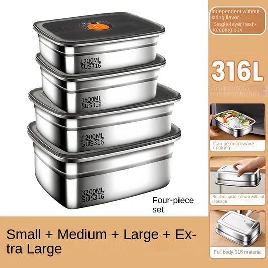 316 stainless steel leak-proof bento lunch box