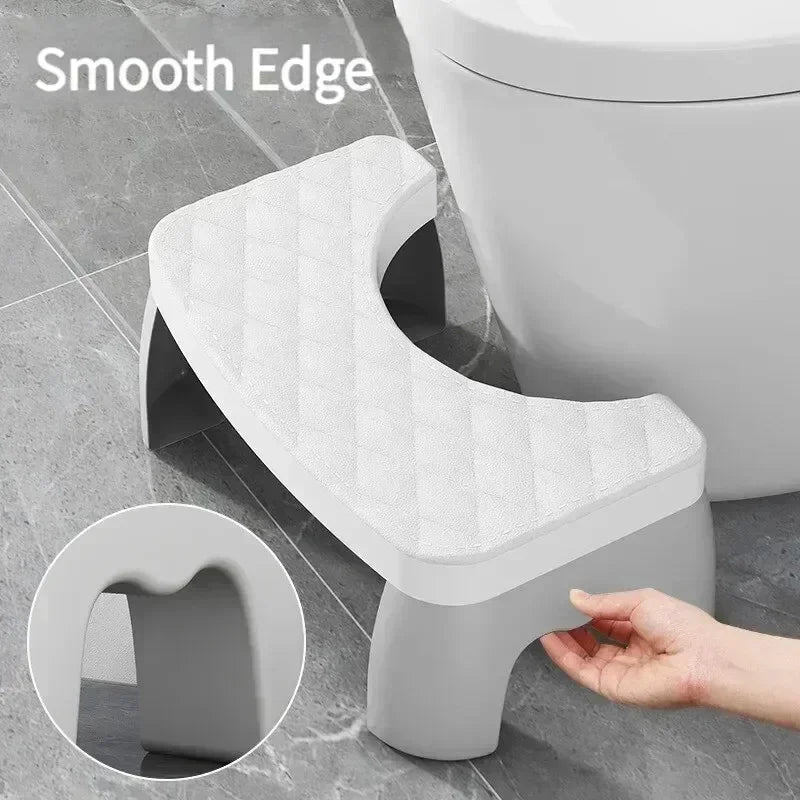Ergonomic toilet foot stool for kids, adults, seniors, and pregnant women