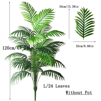 Tropical-style artificial tree—perfect for living room or patio décor