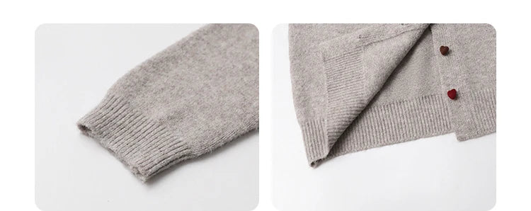Casual knitted sweater with dog embroidery