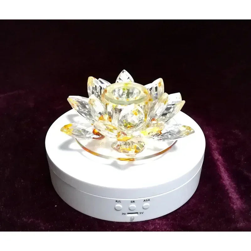 Remote-controlled rotating display for jewelry, collectibles, or video shoots
