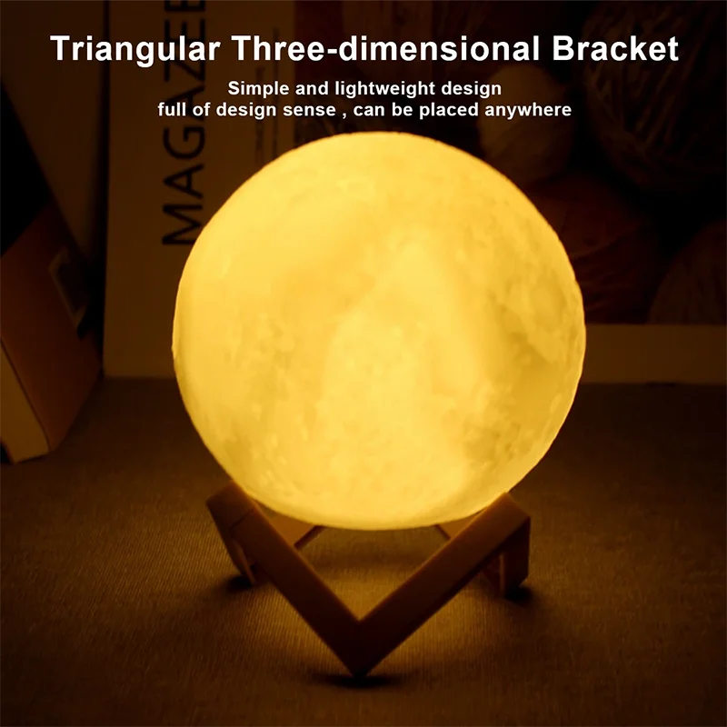 Decorative LED moon light for cozy indoor ambience