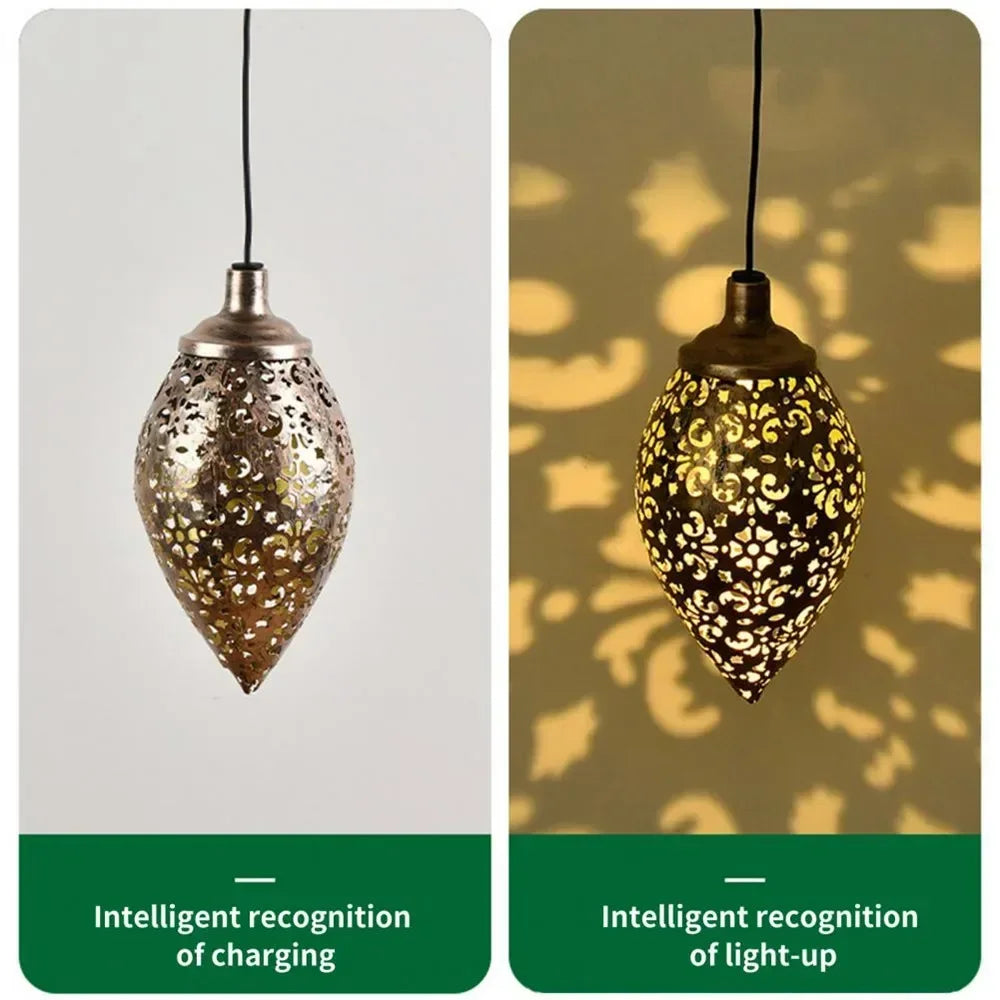 Outdoor water-drop solar projection light—waterproof and decorative