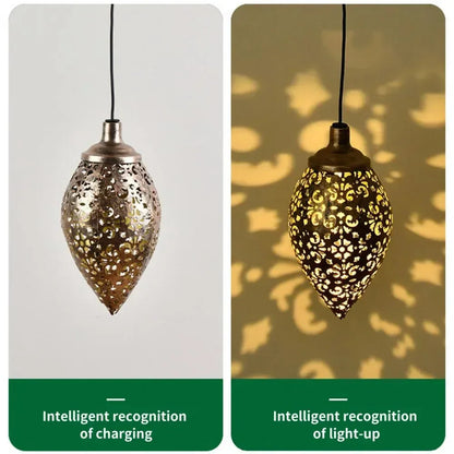 Outdoor water-drop solar projection light—waterproof and decorative