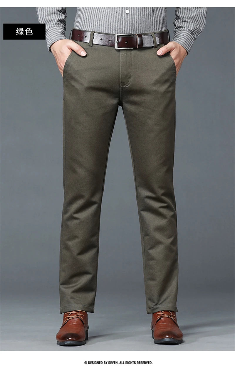 Luxury business casual suit pants, regular fit
