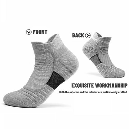 Moisture-wicking crew socks for sports and cycling