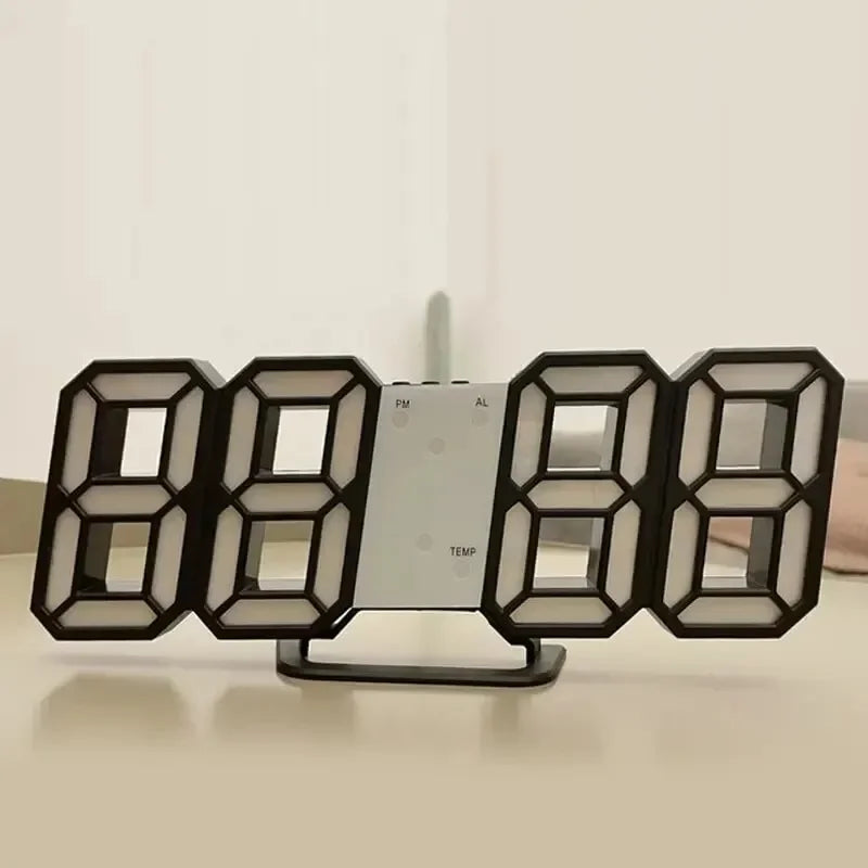 Creative LED clock with clear, glowing numbers for any room