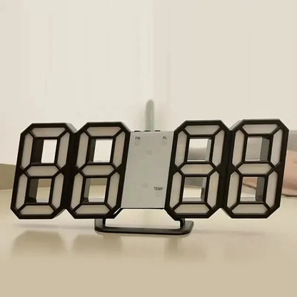 Creative LED clock with clear, glowing numbers for any room