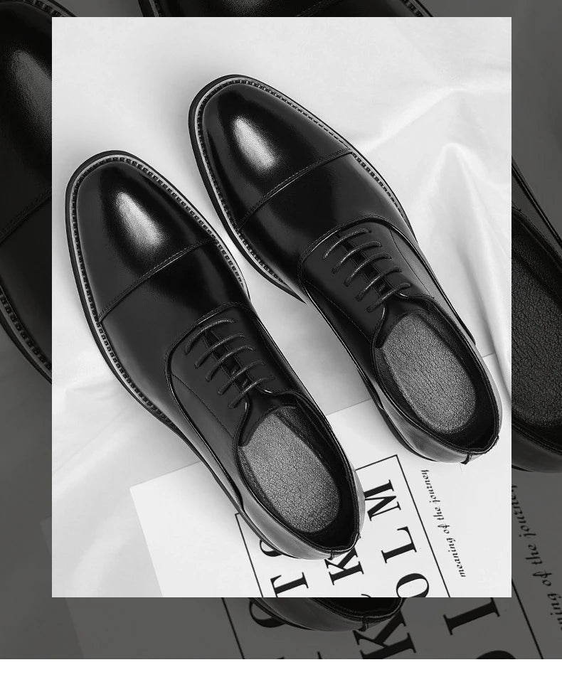 Solid color casual and business dress shoes