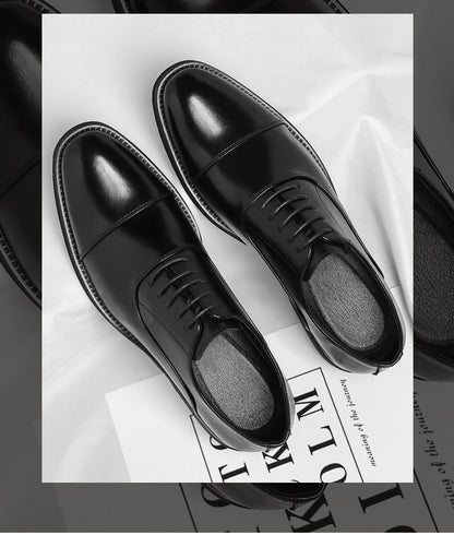 Solid color casual and business dress shoes