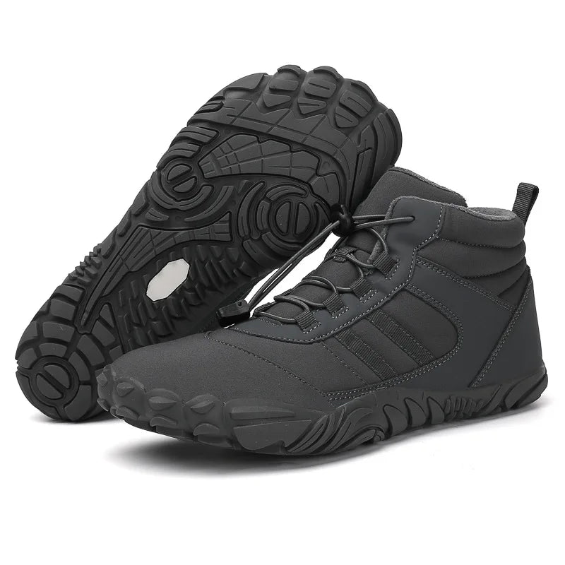 Winter Snow Boots – Warm Fur Lined, Non-Slip Barefoot Style