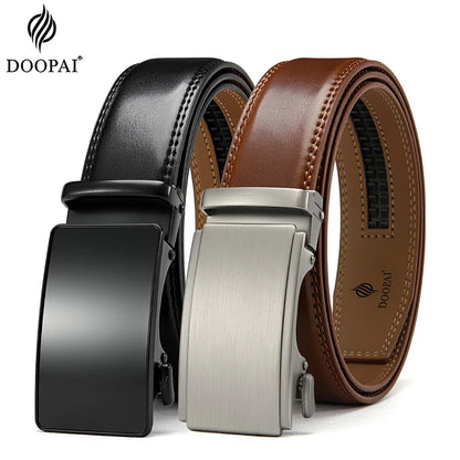 Premium designer-style leather belt for men