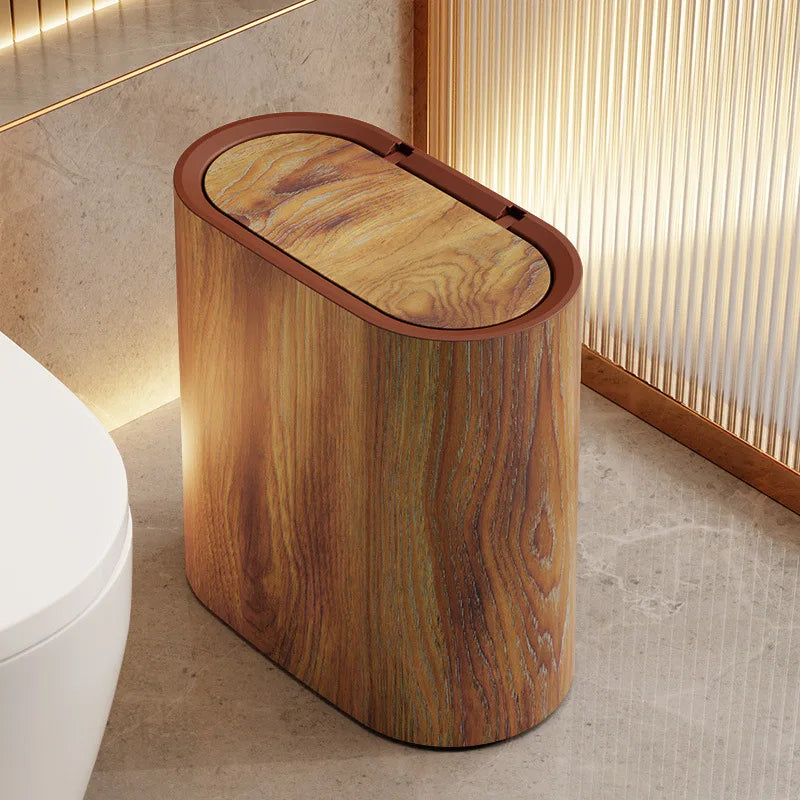 Versatile covered trash bin—perfect for home bathrooms, kitchens, or guest rooms