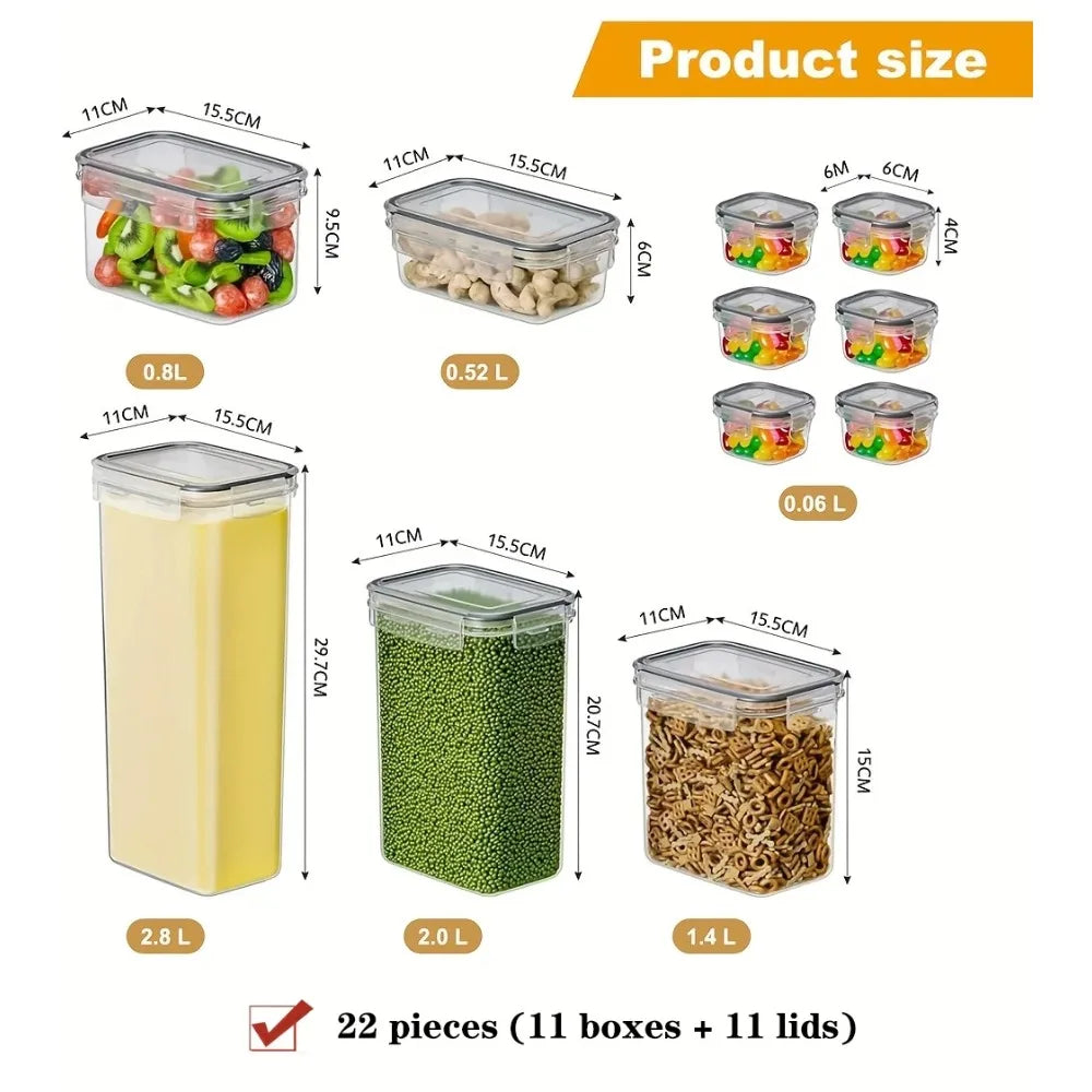 BPA-free sealed container for dry food storage