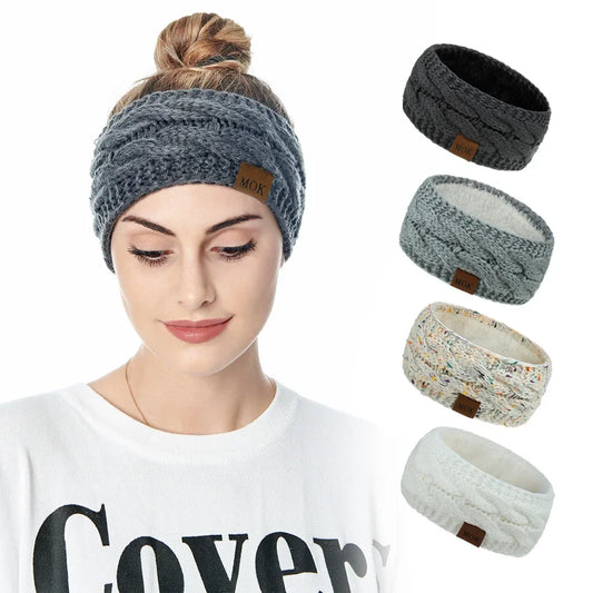 Plush Winter Headband – Soft, Warm & Stretchy Ear Warmer
