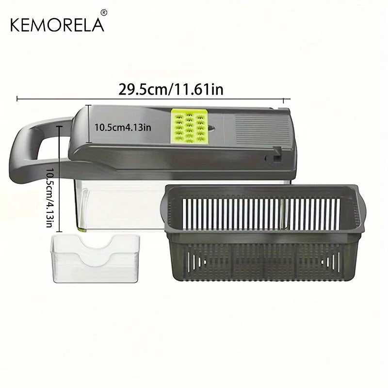 14/16-in-1 multifunctional veggie chopper and slicer