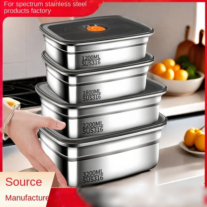316 stainless steel leak-proof bento lunch box
