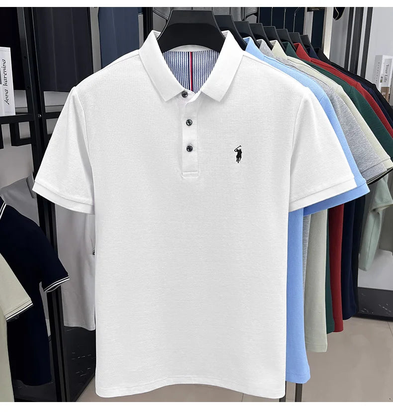 Men’s 100% cotton short sleeve polo shirt