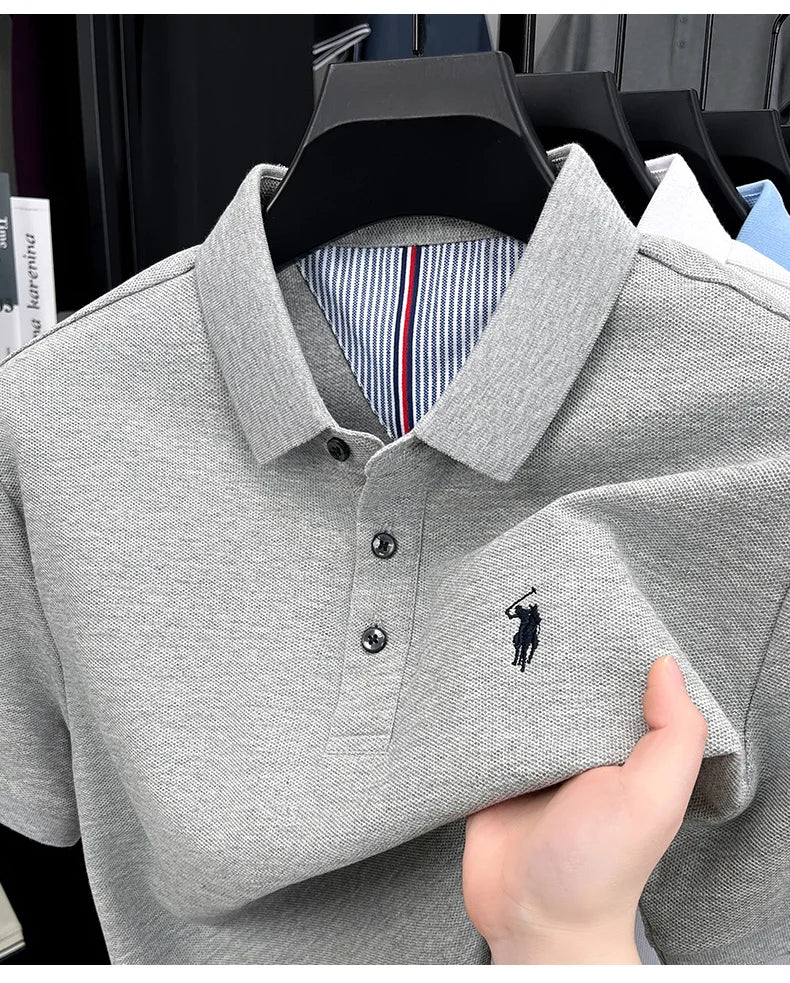 Men’s 100% cotton short sleeve polo shirt