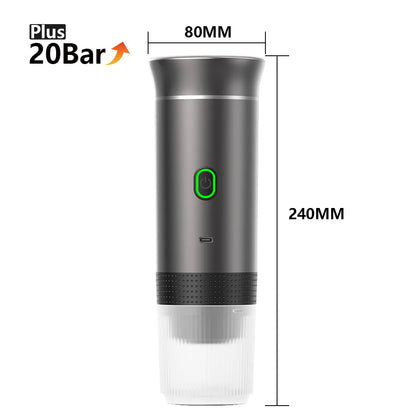 Electric handheld espresso maker—perfect for on-the-go brewing
