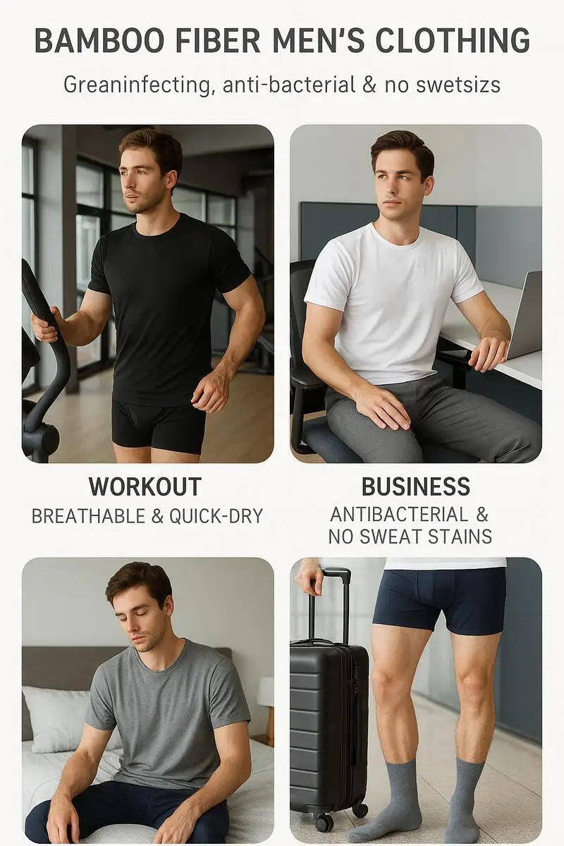 Sweat-absorbent classic round-neck gym undershirts