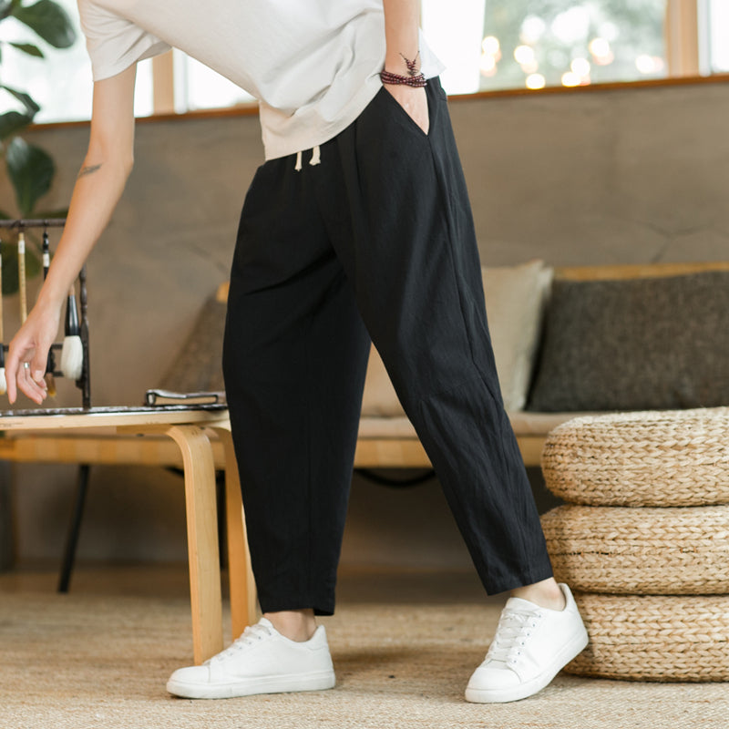 porty jogger pants with a loose fit and clean solid design