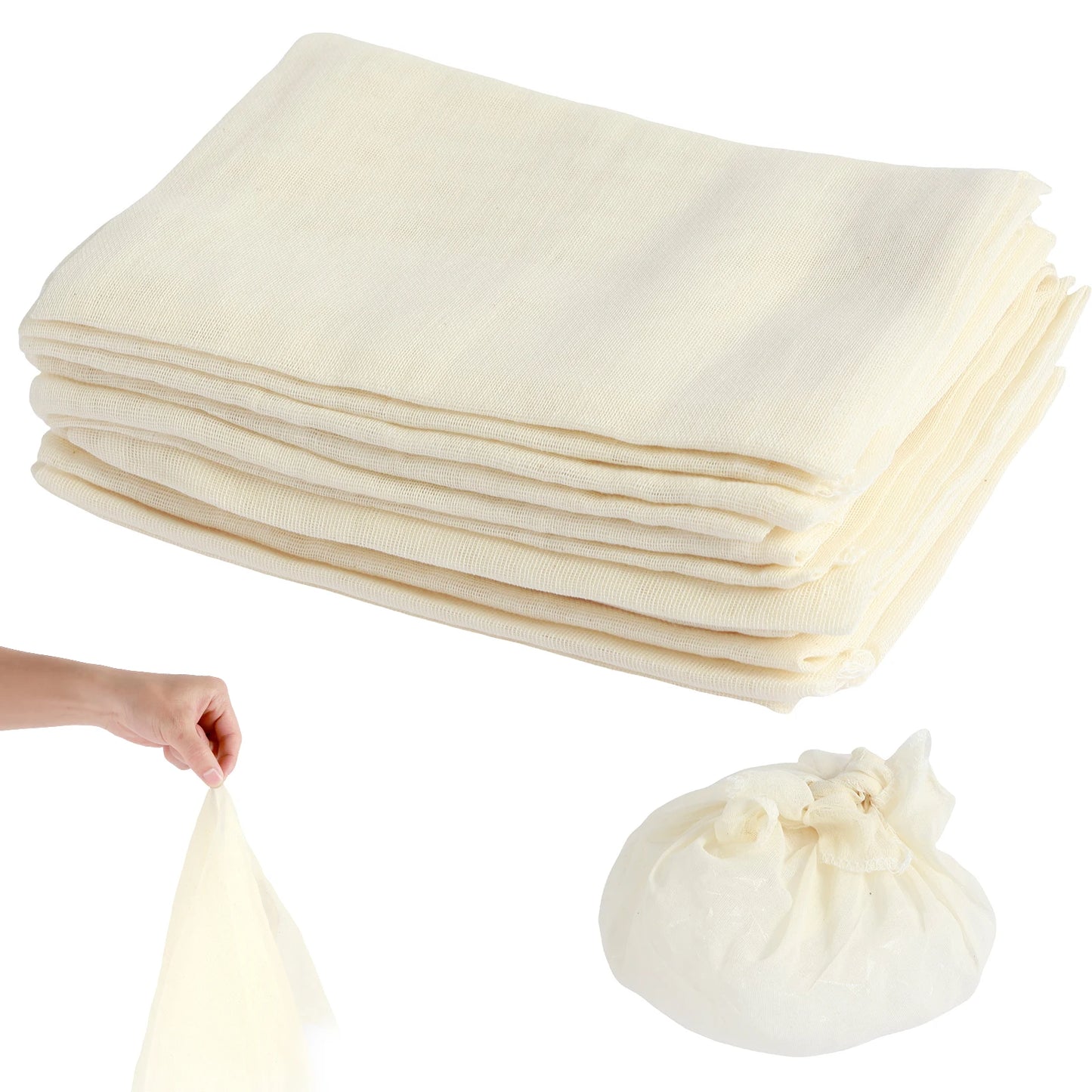 Unbleached cotton cheesecloth for straining and cooking