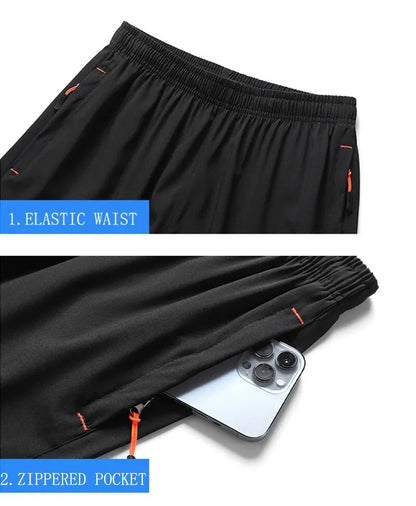 Men’s breathable summer sports shorts with elastic waist