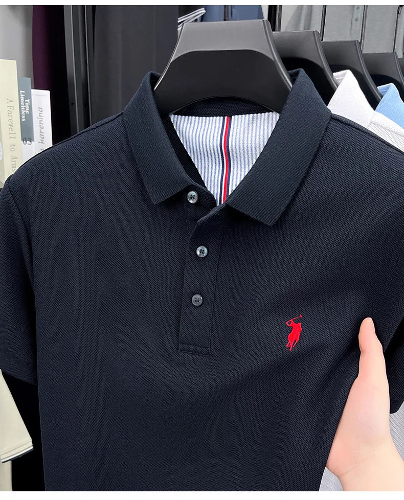 Men’s 100% cotton short sleeve polo shirt