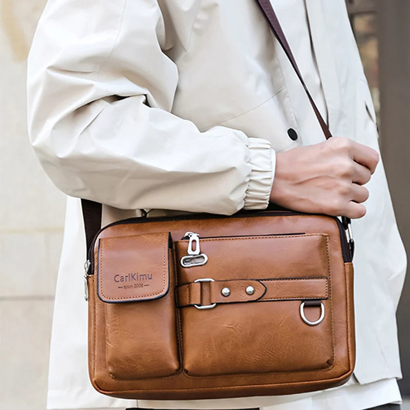 Large-capacity laptop briefcase for office, travel, or school