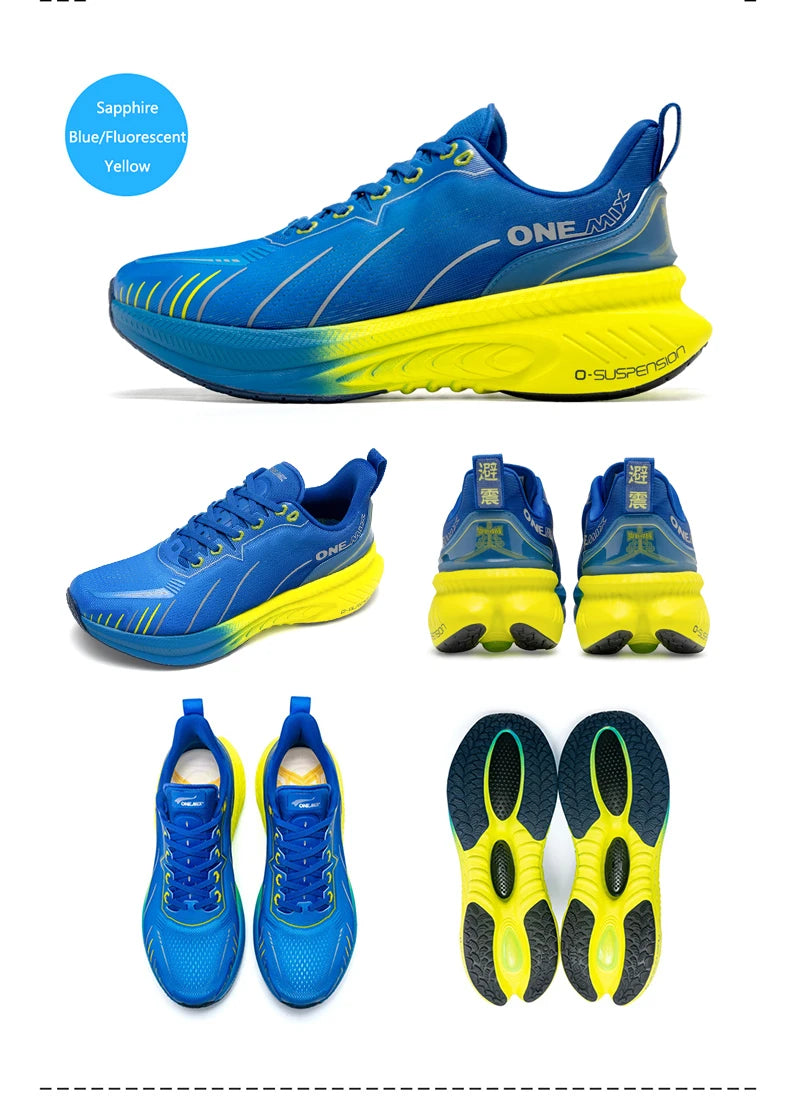 ONEMIX Cushion Running Shoes – Men & Women, Heavy Runner Friendly