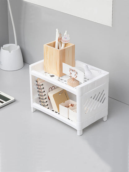 PP rectangular storage rack—perfect for stationery and student desks