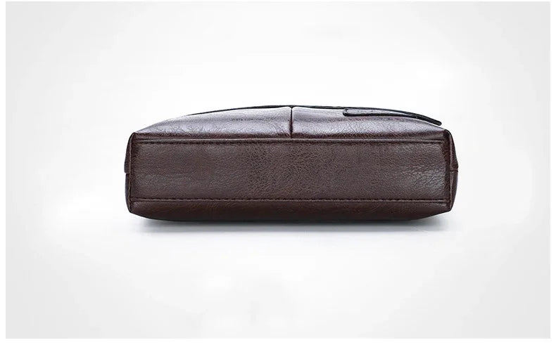 Durable premium leather side bag for men