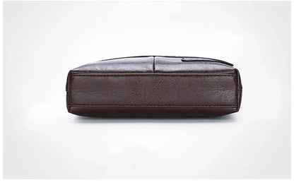 Durable premium leather side bag for men