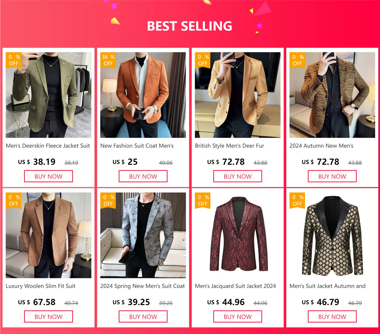 Elegant luxury suit coat for business or wedding