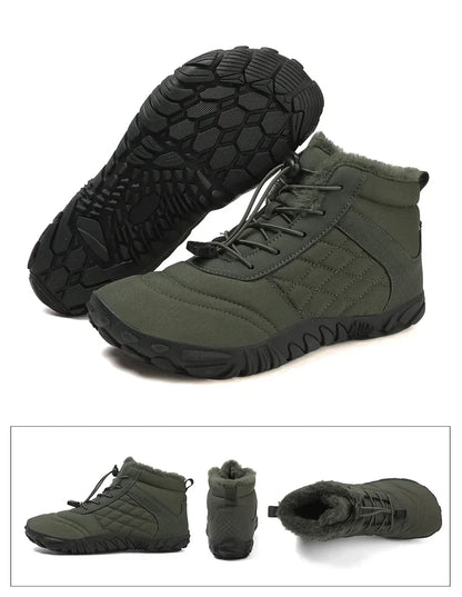 Winter Snow Boots – Warm Fur Lined, Non-Slip Barefoot Style