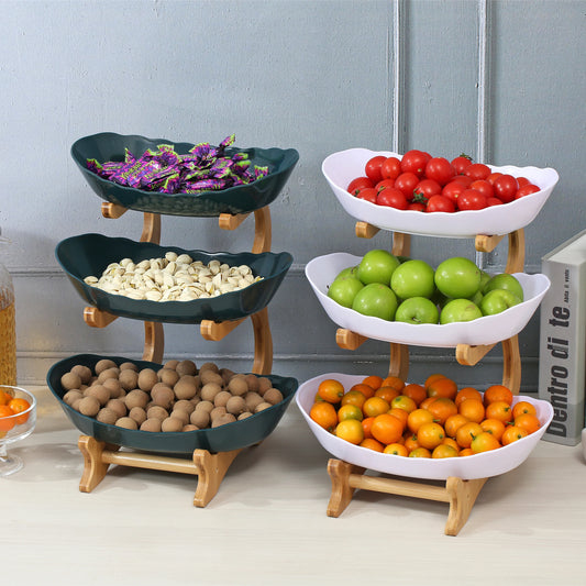 Modern plastic dessert stand for fruits, candy, and treats