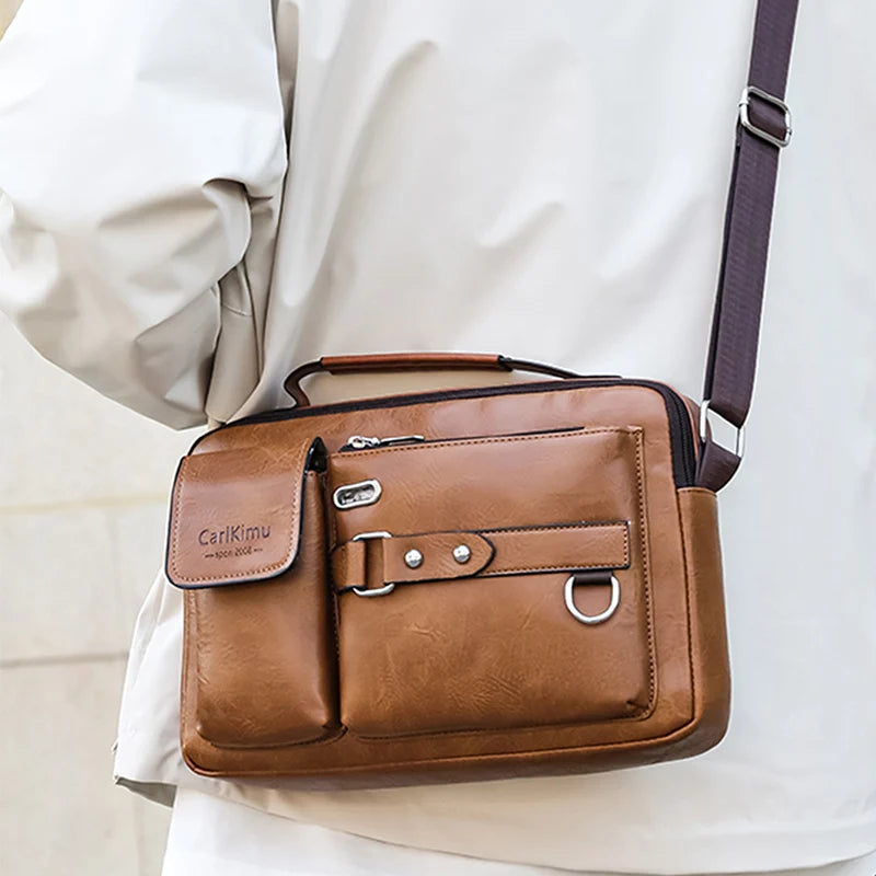 Large-capacity laptop briefcase for office, travel, or school
