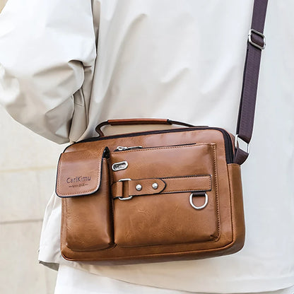 Large-capacity laptop briefcase for office, travel, or school
